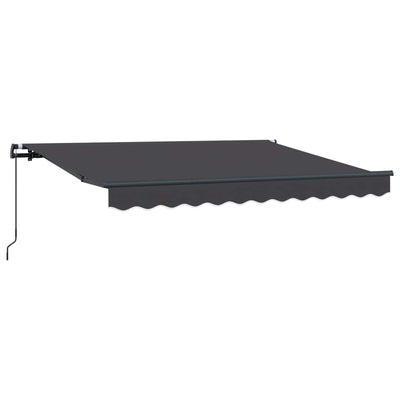 Vidaxl uitschuifbare luifel antraciet 250 x 200 cm stof
