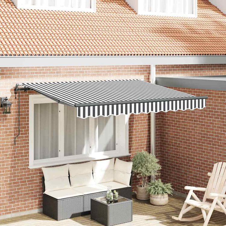 Vidaxl inklapbaar zonnescherm antraciet 250 x 200 cm stof