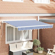 Vidaxl inklapbaar zonnescherm blauw en wit 300 x 200 cm - afbeelding 1