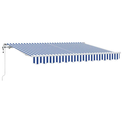 Vidaxl inklapbaar zonnescherm blauw 300 x 200 cm stof