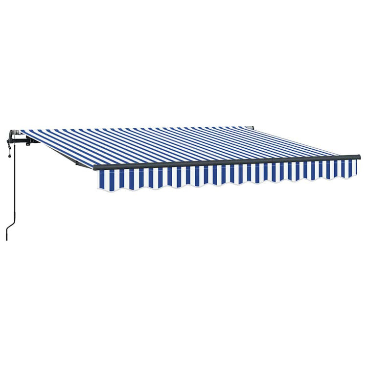 Vidaxl inklapbaar zonnescherm blauw 300 x 200 cm stof