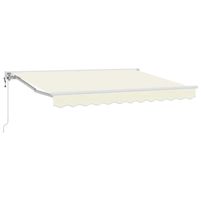 Vidaxl inklapbaar zonnescherm crème 300 x 200 cm polyester en metaal