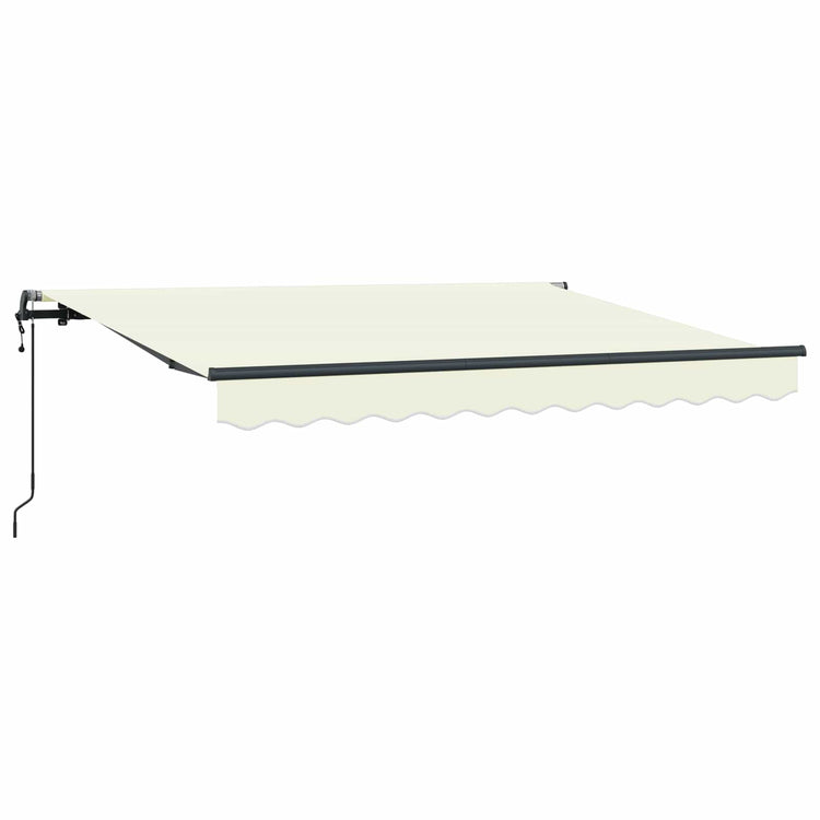 Vidaxl uitschuifbare luifel crème 300 x 200 cm stof
