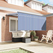 Vidaxl inklapbaar zonnescherm blauw en wit 300 x 200 cm - afbeelding 3
