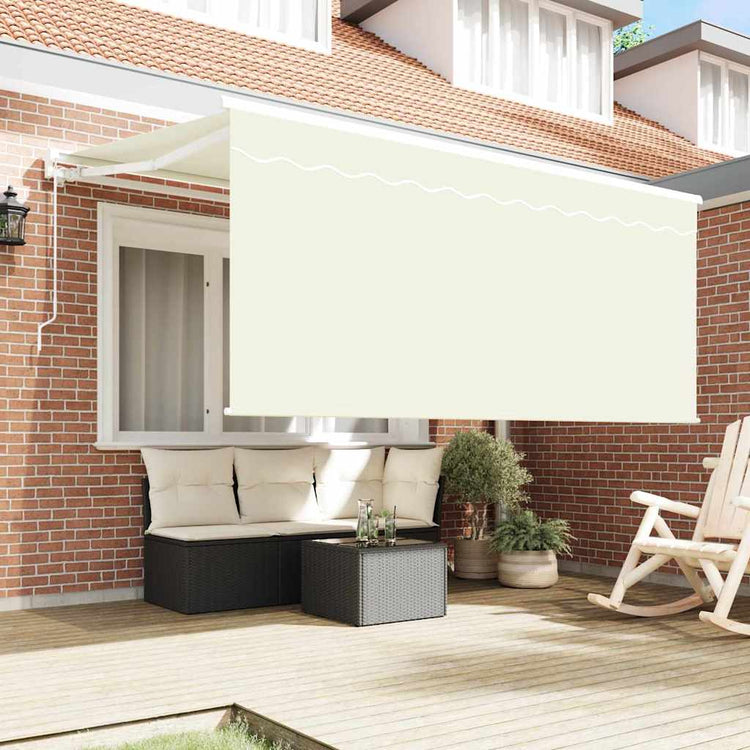 Vidaxl inklapbaar zonnescherm crème 300 x 200 cm stof