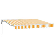 Vidaxl zijde frame geel en wit 300 x 200 cm polyester met pu-coating - afbeelding 2