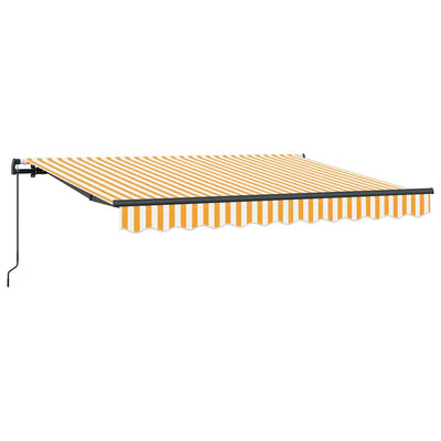 Vidaxl inklapbaar zonnescherm geel 300 x 200 cm stof