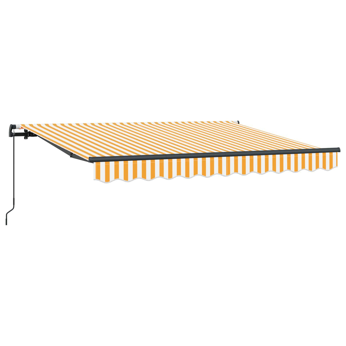 Vidaxl uitschuifbare luifel geel 300 x 200 cm stof