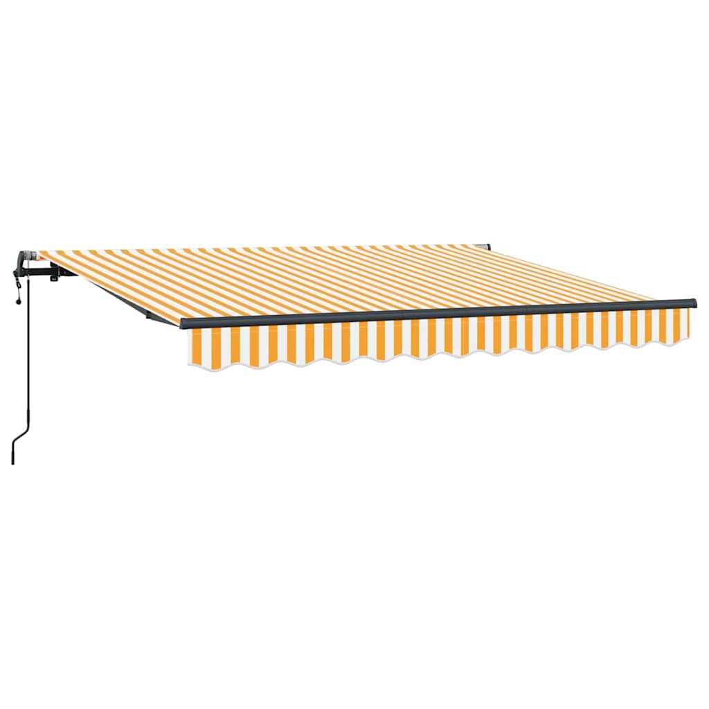 Vidaxl inklapbaar zonnescherm geel 300 x 200 cm stof