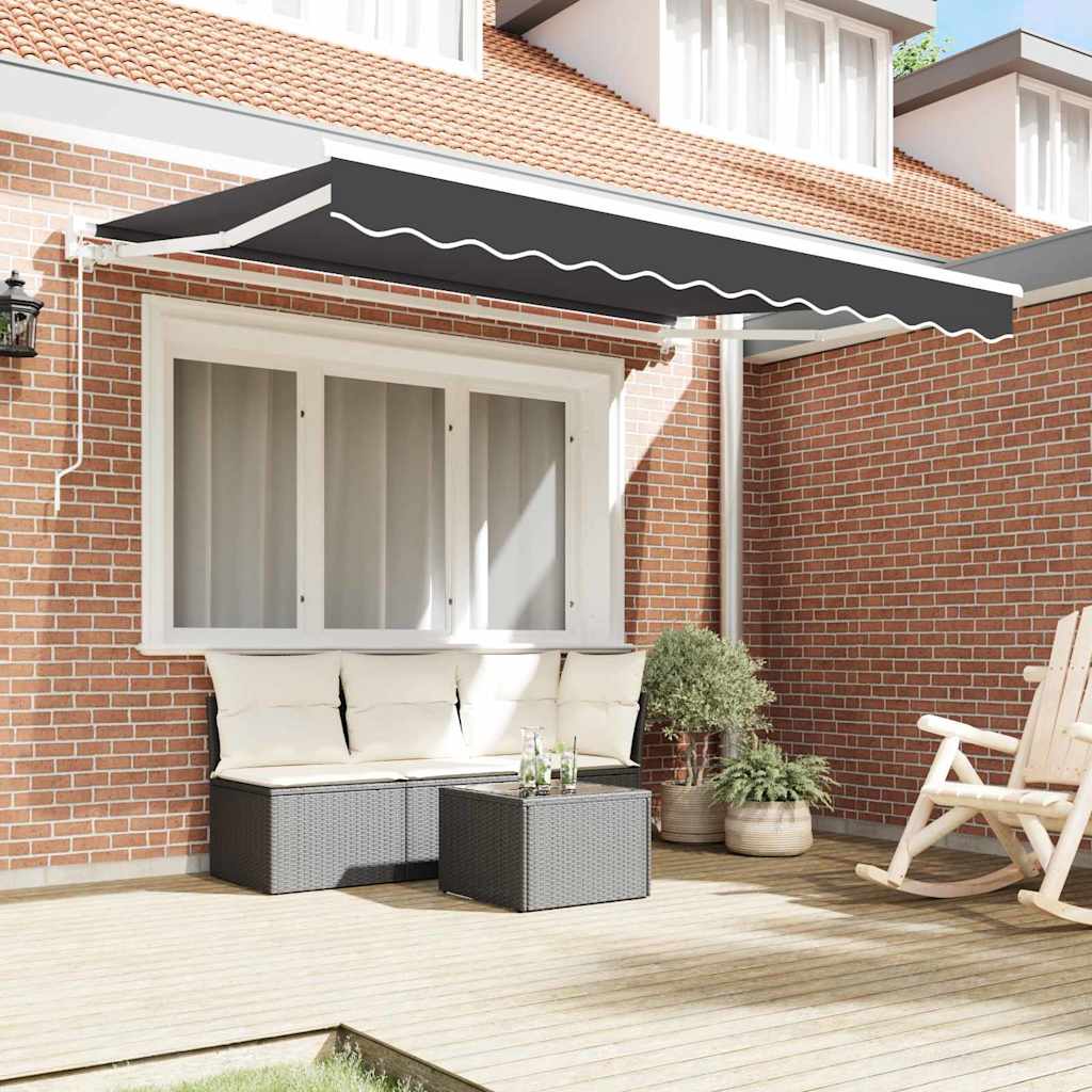 Vidaxl inklapbaar zonnescherm antraciet 300 x 200 cm