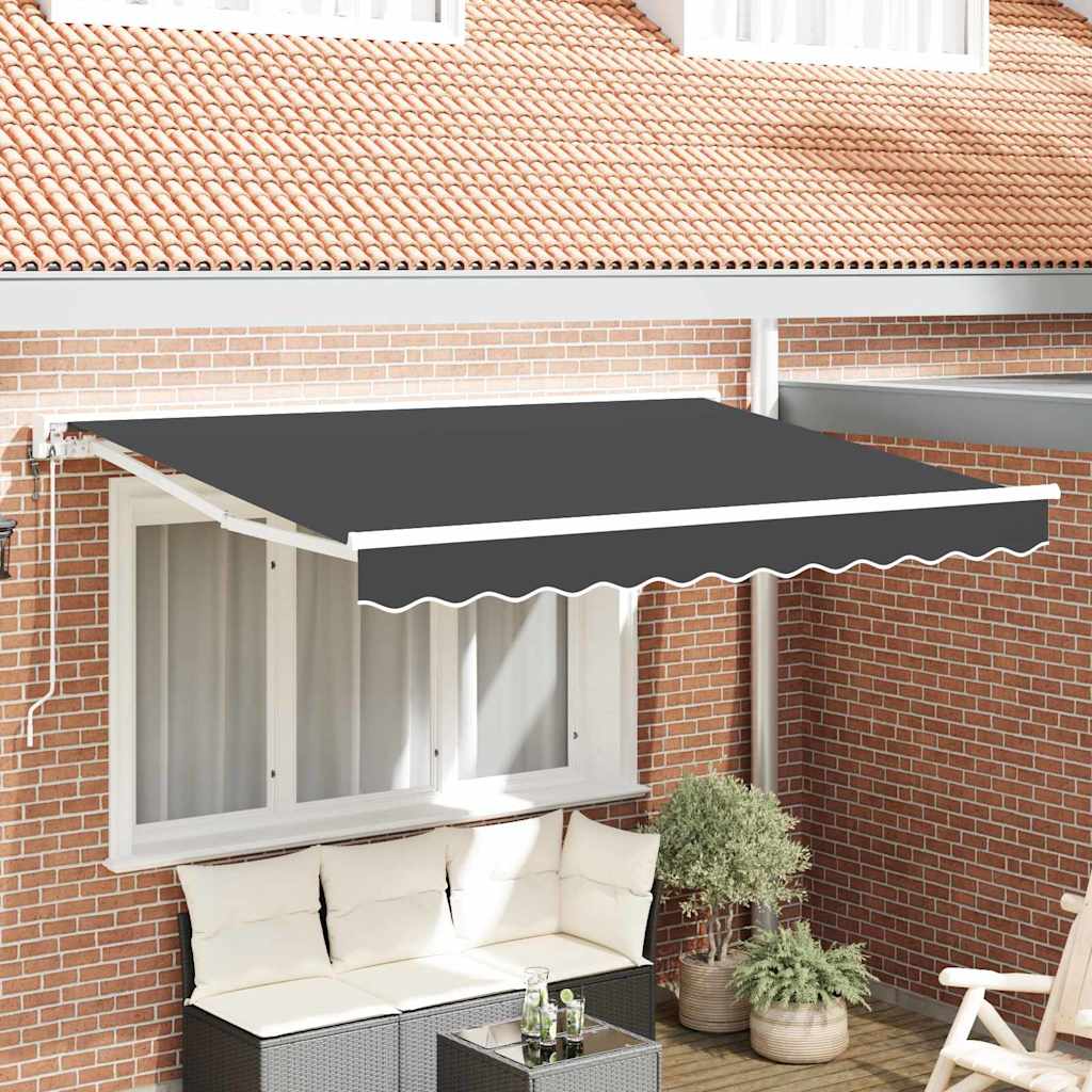 Vidaxl inklapbaar zonnescherm antraciet 300 x 200 cm