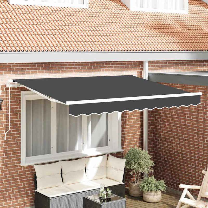 Vidaxl inklapbaar zonnescherm antraciet 300 x 200 cm stof