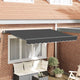 Vidaxl uitschuifbare luifel antraciet 300 x 200 cm stof