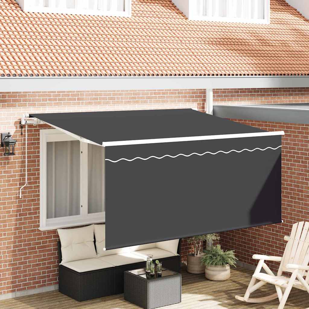 Vidaxl inklapbaar zonnescherm antraciet 300 x 200 cm