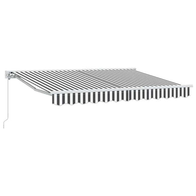 Vidaxl inklapbaar zonnescherm antraciet en wit 300 x 200 cm
