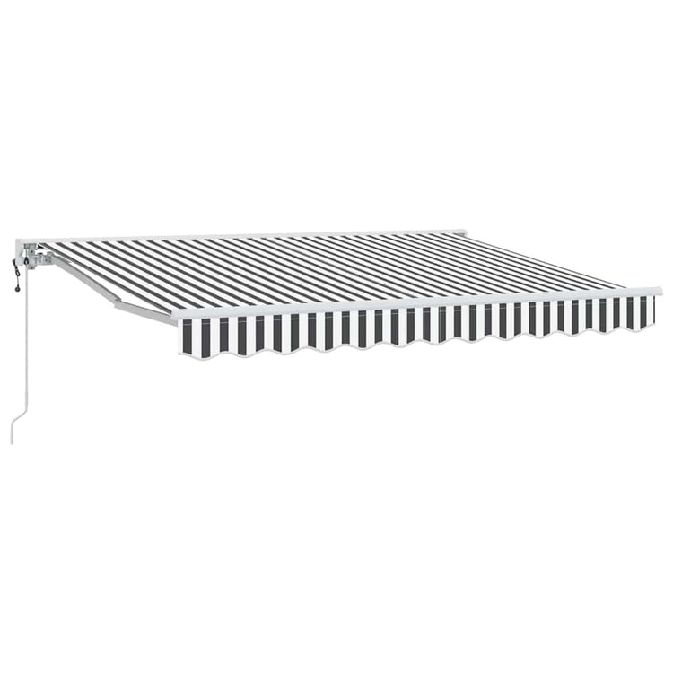 Vidaxl inklapbaar zonnescherm antraciet en wit 300 x 200 cm