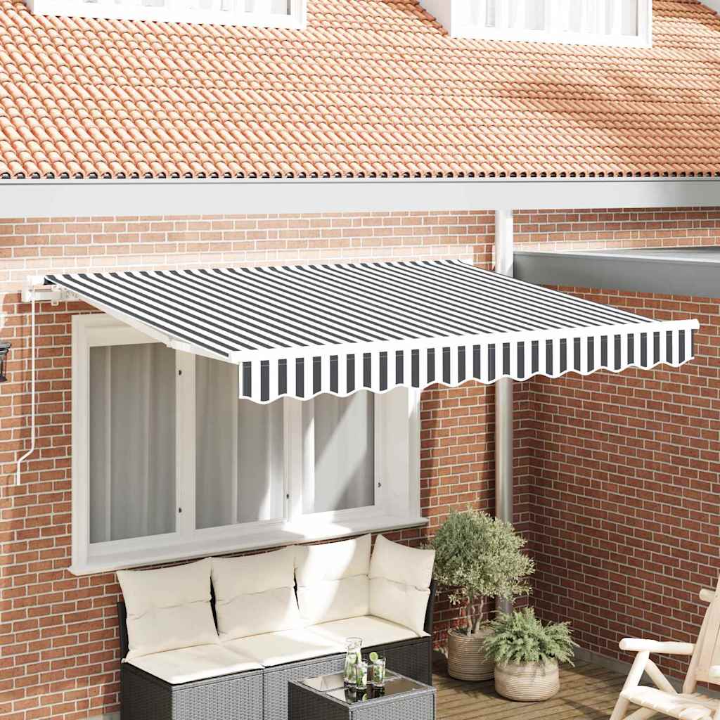 Vidaxl inklapbaar zonnescherm antraciet 300 x 200 cm stof