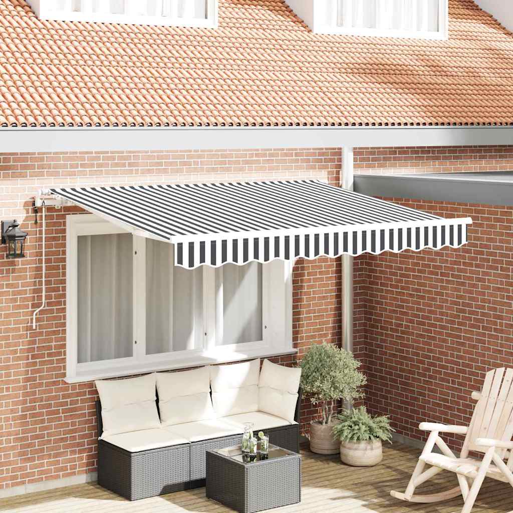Vidaxl inklapbaar zonnescherm antraciet 300 x 200 cm stof