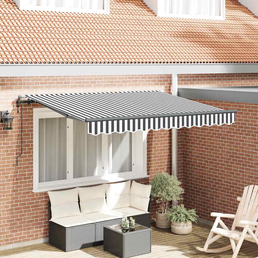 Vidaxl inklapbaar zonnescherm antraciet 300 x 200 cm stof