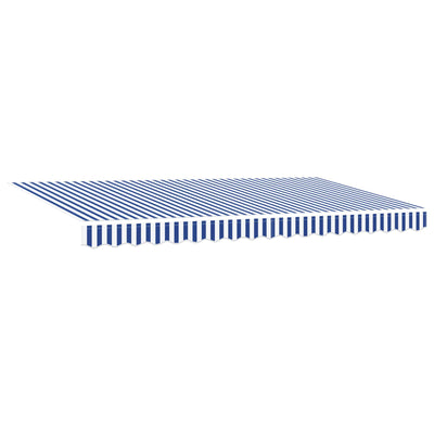 Vidaxl uitschuifbare luifel blauw 350 x 200 cm stof