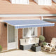 Vidaxl uitschuifbare luifel blauw 350 x 200 cm stof
