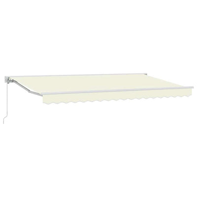 Vidaxl inklapbaar zonnescherm crème 350 x 200 cm polyester en metaal