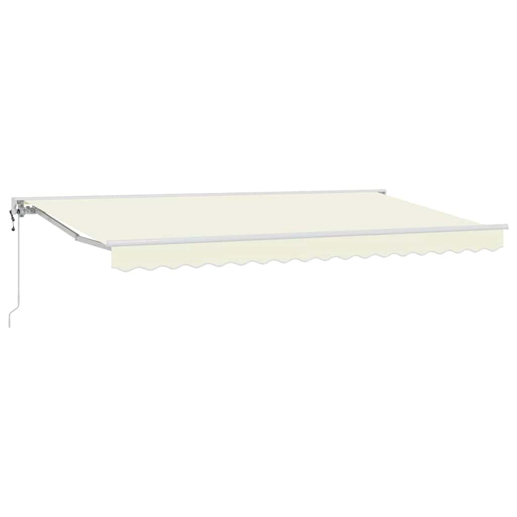 Vidaxl inklapbaar zonnescherm crème 350 x 200 cm polyester en metaal