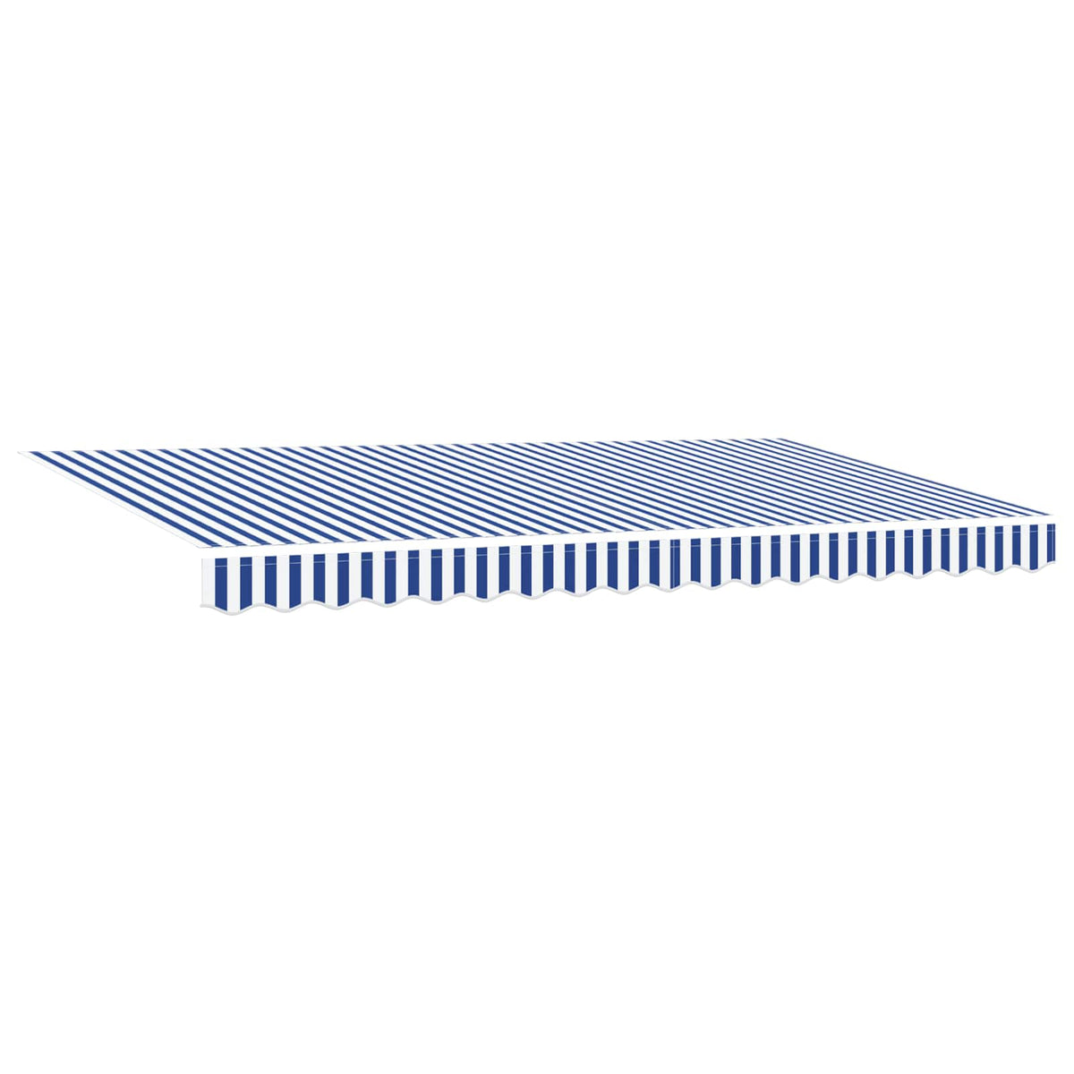 Vidaxl uitschuifbare luifel blauw 350 x 200 cm stof