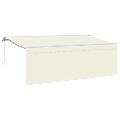 Vidaxl inklapbaar zonnescherm crème 350 x 200 cm