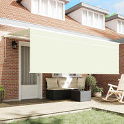 Vidaxl uitschuifbare luifel crème 350 x 200 cm polyester en aluminium - afbeelding 3