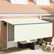 Vidaxl uitschuifbare luifel crème 350 x 200 cm polyester en aluminium
