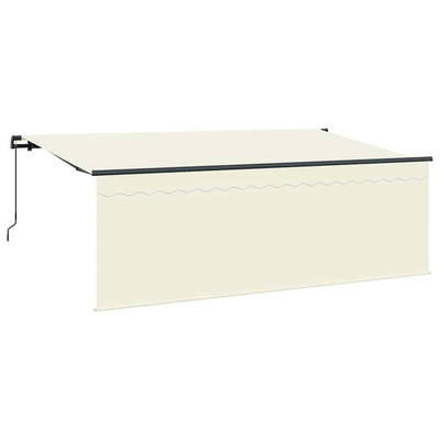Vidaxl inklapbaar zonnescherm crème 350 x 200 cm