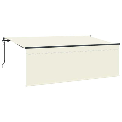 Vidaxl inklapbaar zonnescherm crème 350 x 200 cm