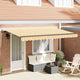 Vidaxl uitschuifbare luifel geel 350 x 200 cm stof