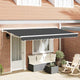 Vidaxl inklapbaar zonnescherm antraciet 350 x 200 cm