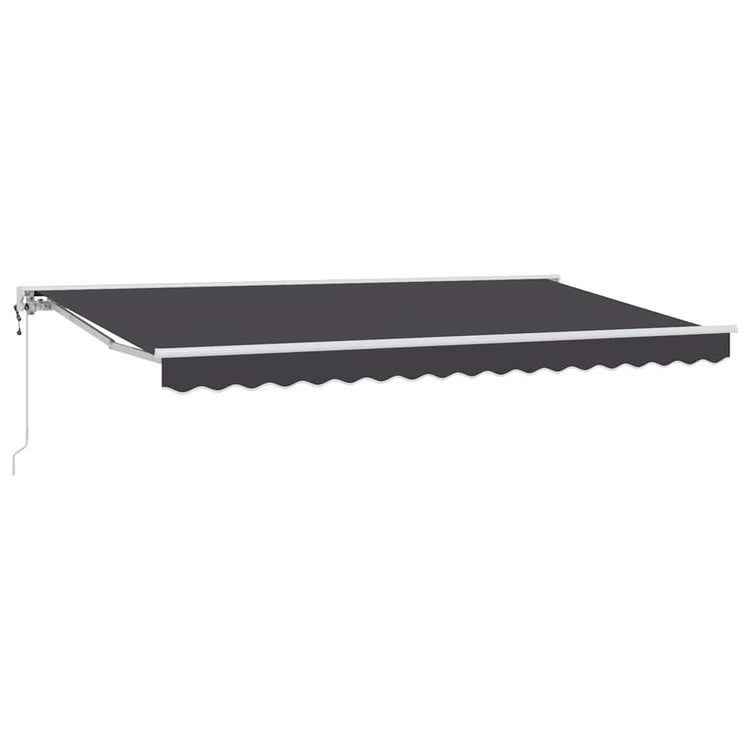 Vidaxl inklapbaar zonnescherm antraciet 350 x 200 cm