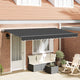 Vidaxl uitschuifbare luifel antraciet 350 x 200 cm stof