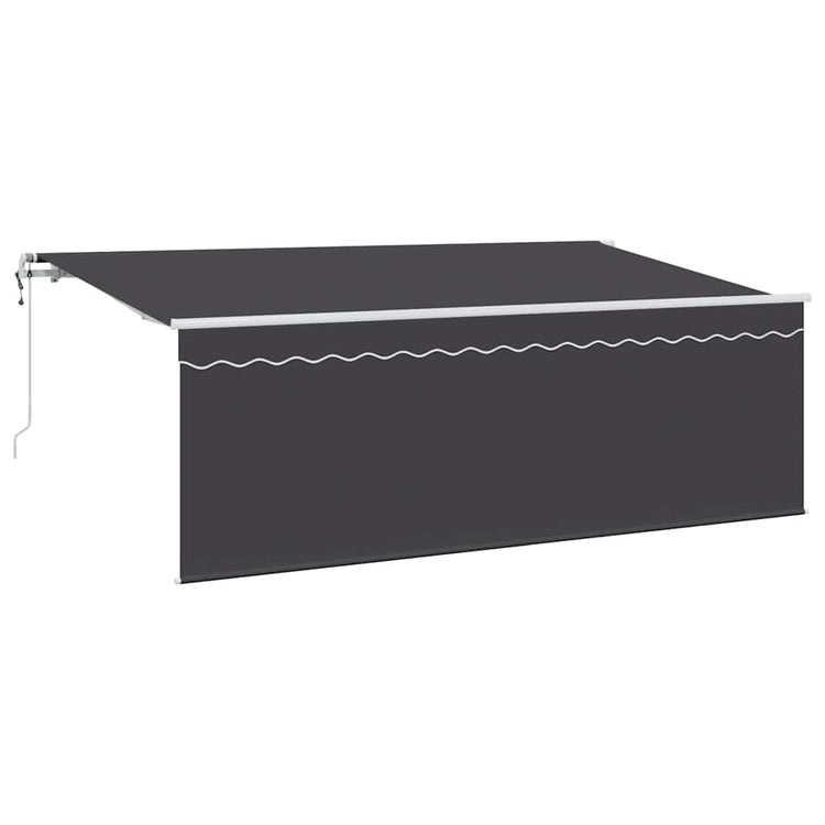 Vidaxl uitschuifbare luifel antraciet 350 x 200 cm
