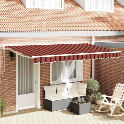 Vidaxl zijde frame oranje en zwart 350 x 200 cm