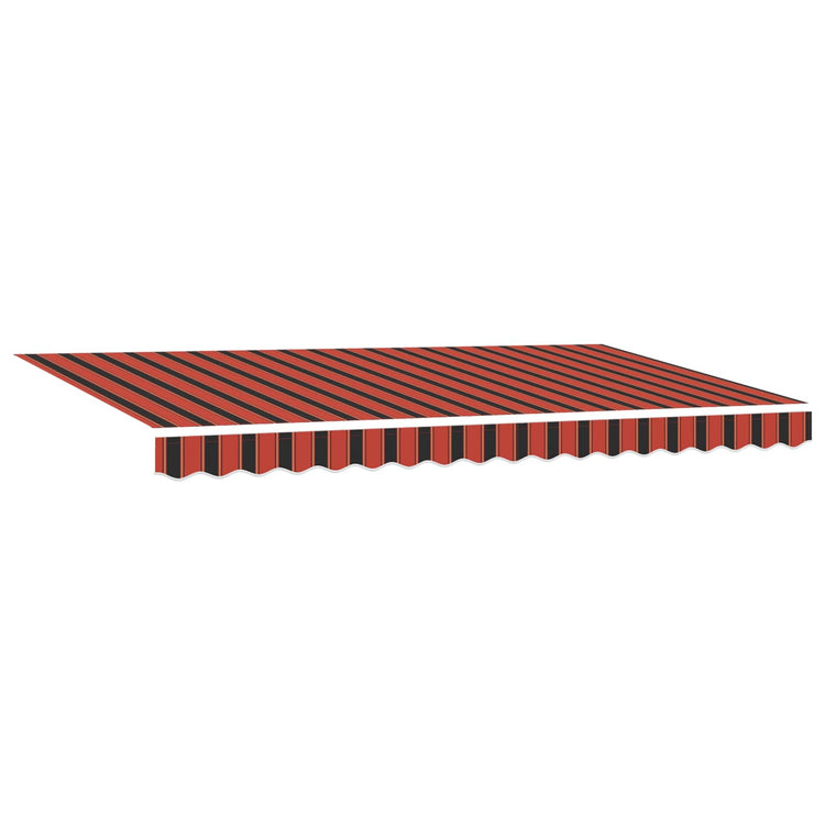 Vidaxl uitschuifbare luifel oranje 350 x 200 cm stof