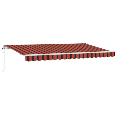 Vidaxl uitschuifbare luifel oranje 350 x 200 cm stof