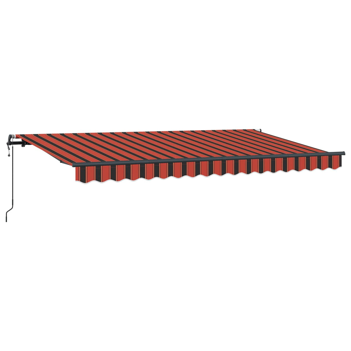 Vidaxl uitschuifbare luifel oranje 350 x 200 cm stof