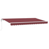 Vidaxl inklapbaar zonnescherm bordeauxrood 350 x 200 cm stof