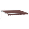 Vidaxl inklapbaar zonnescherm bruin 350 x 200 cm polyester en metaal