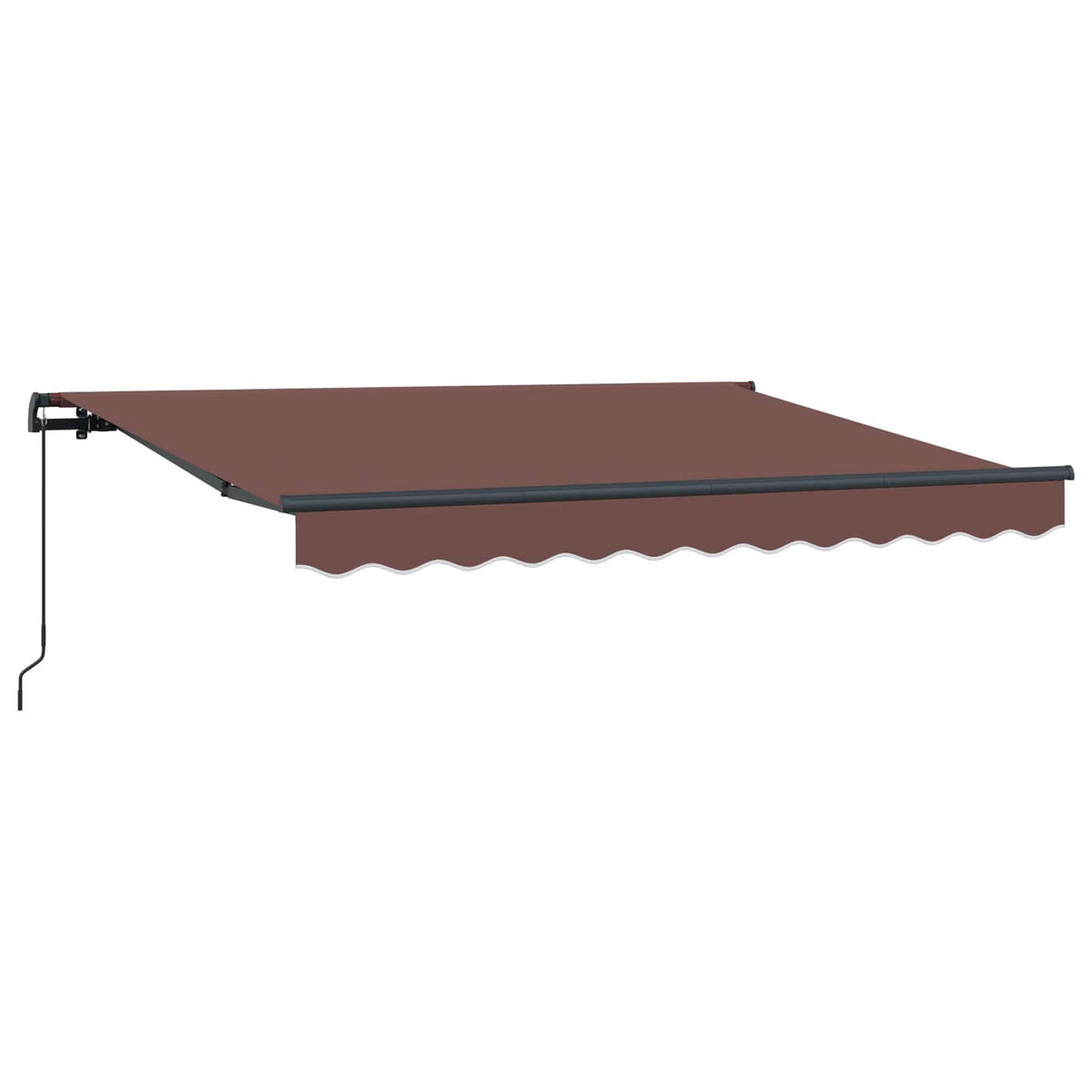 Vidaxl uitschuifbare luifel bruin 350 x 200 cm stof
