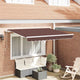 Vidaxl uitschuifbare luifel bruin 350 x 200 cm stof