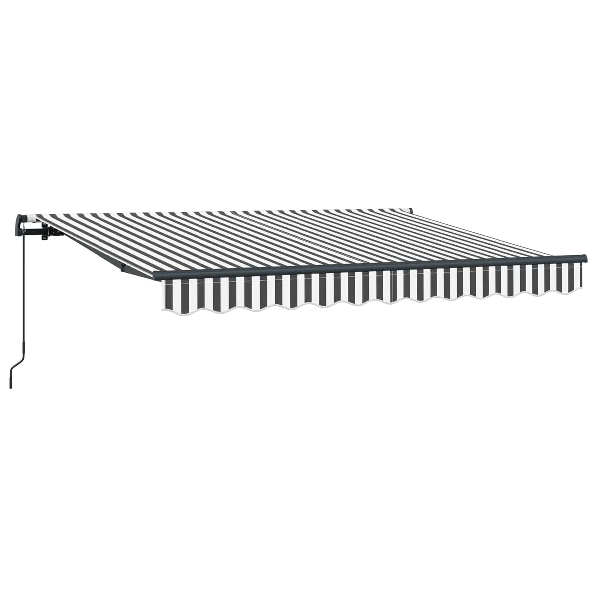 Vidaxl uitschuifbare luifel antraciet 350 x 200 cm stof