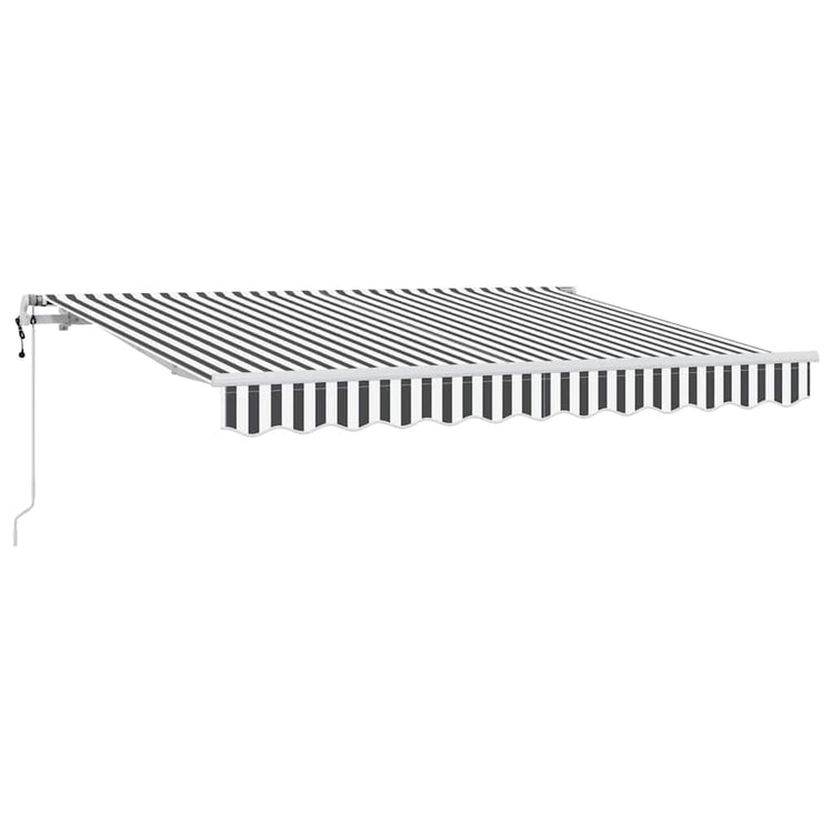 Vidaxl uitschuifbare luifel antraciet 350 x 200 cm stof