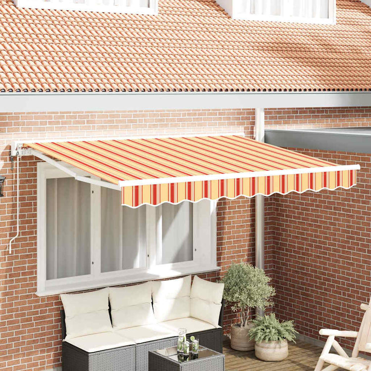 Vidaxl zijde frame meerkleurig 350 x 200 cm polyester met pu-coating
