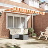 Vidaxl inklapbaar zonnescherm geel 350 x 200 cm stof